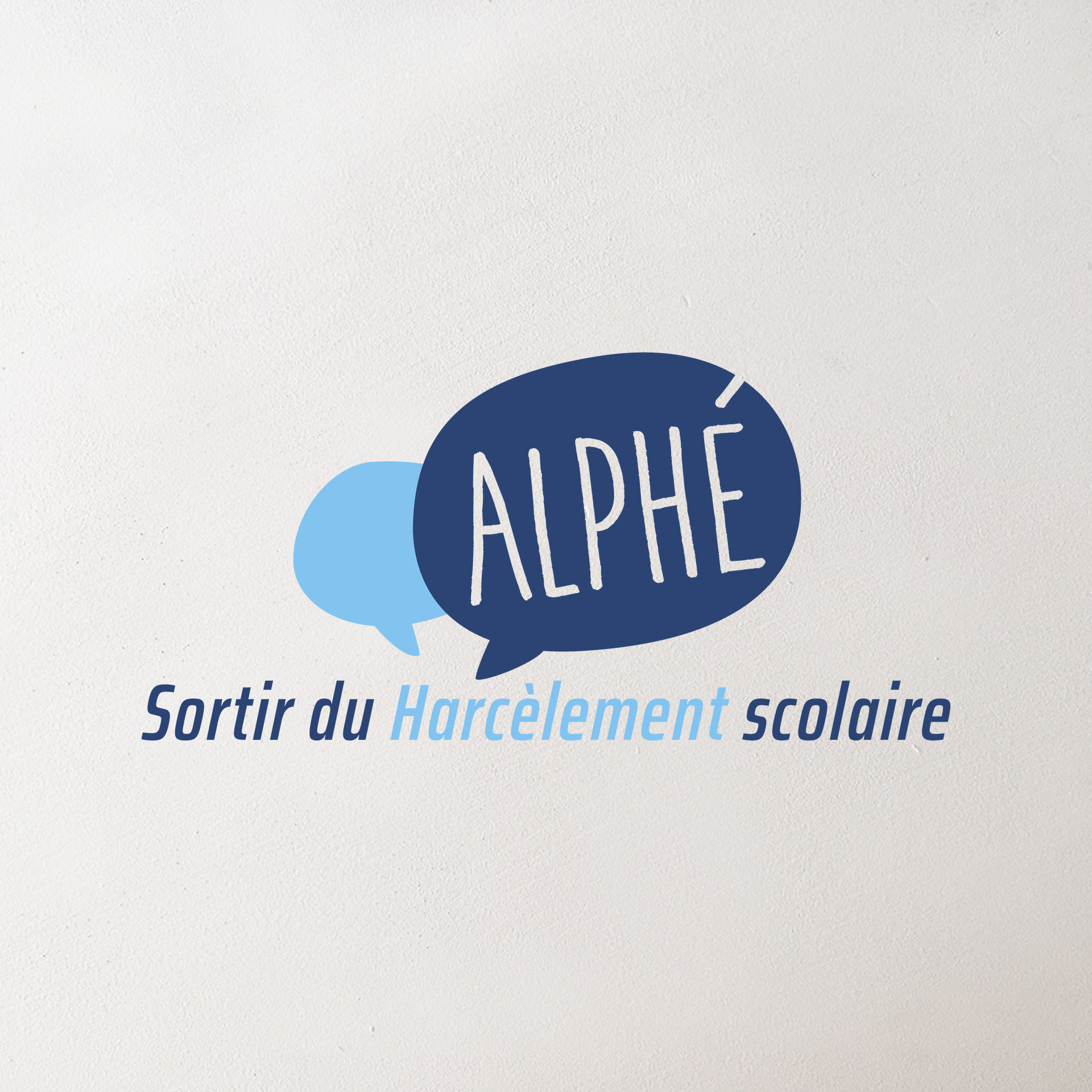 Alphé, logo avec baseline
