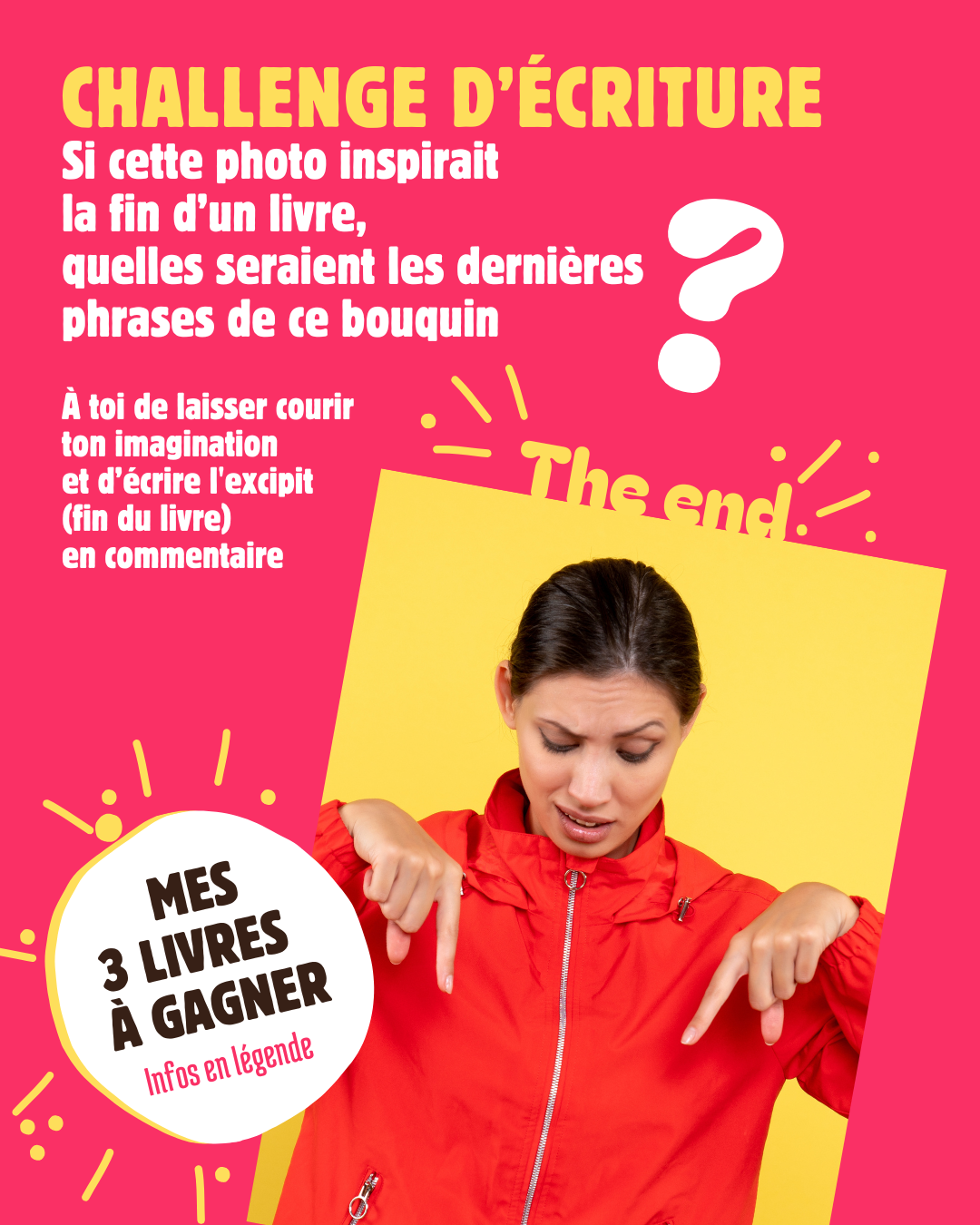 femme fond jaune Jeu concours été 2025
