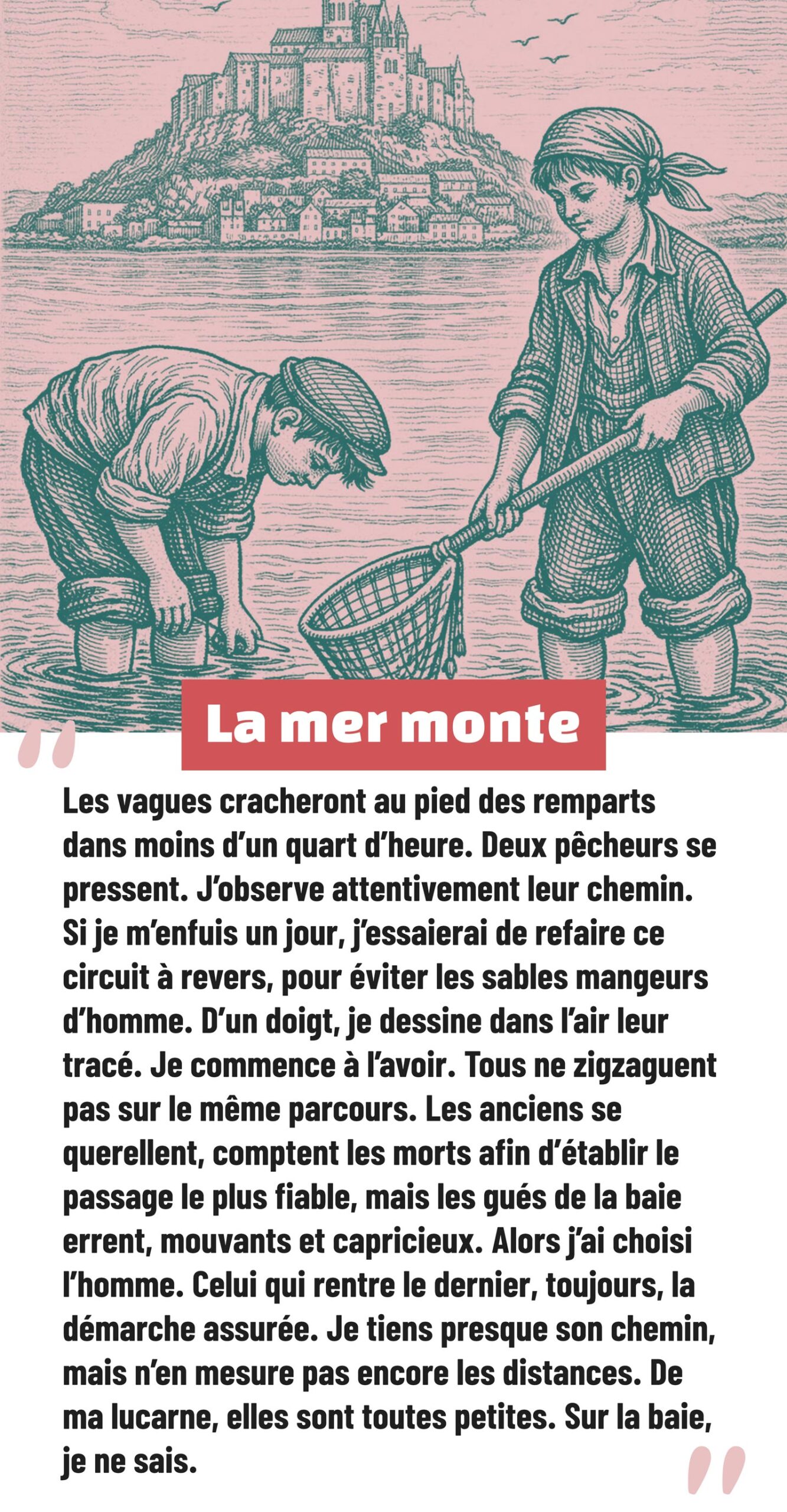 Citation La Mer monte