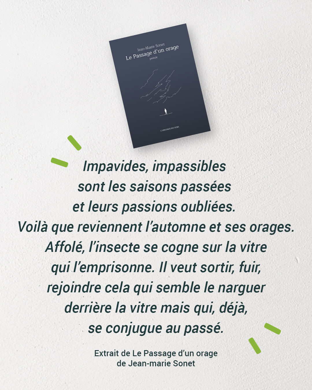 Citation le Passage d'un orage